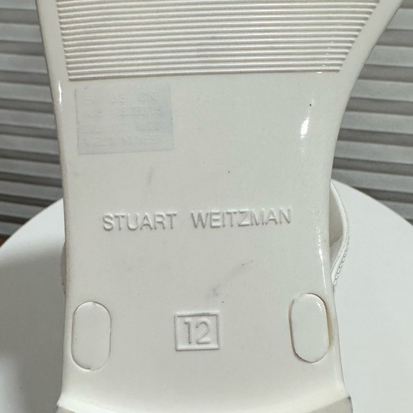 🌹STUART WEITZMAN 🌹 Sawyer Rubber White Sandals Size: 12 - Picture 10 of 10